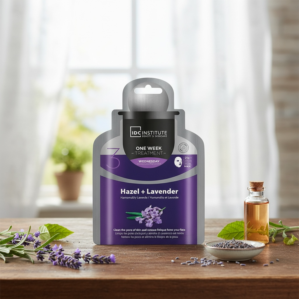 Lot de 12 masque traitement lavande et hamamelis idc institute 30902