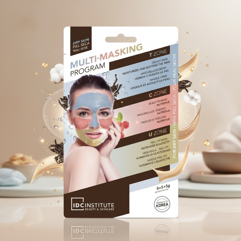 Pack of 12 IDC Institute multi-effect masks for dry skin, Korean product