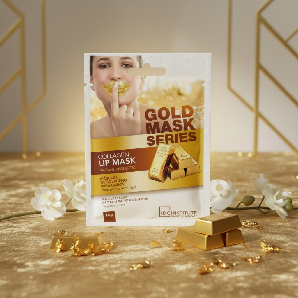Pack of 12 gold collagen lip masks idc institute 3421