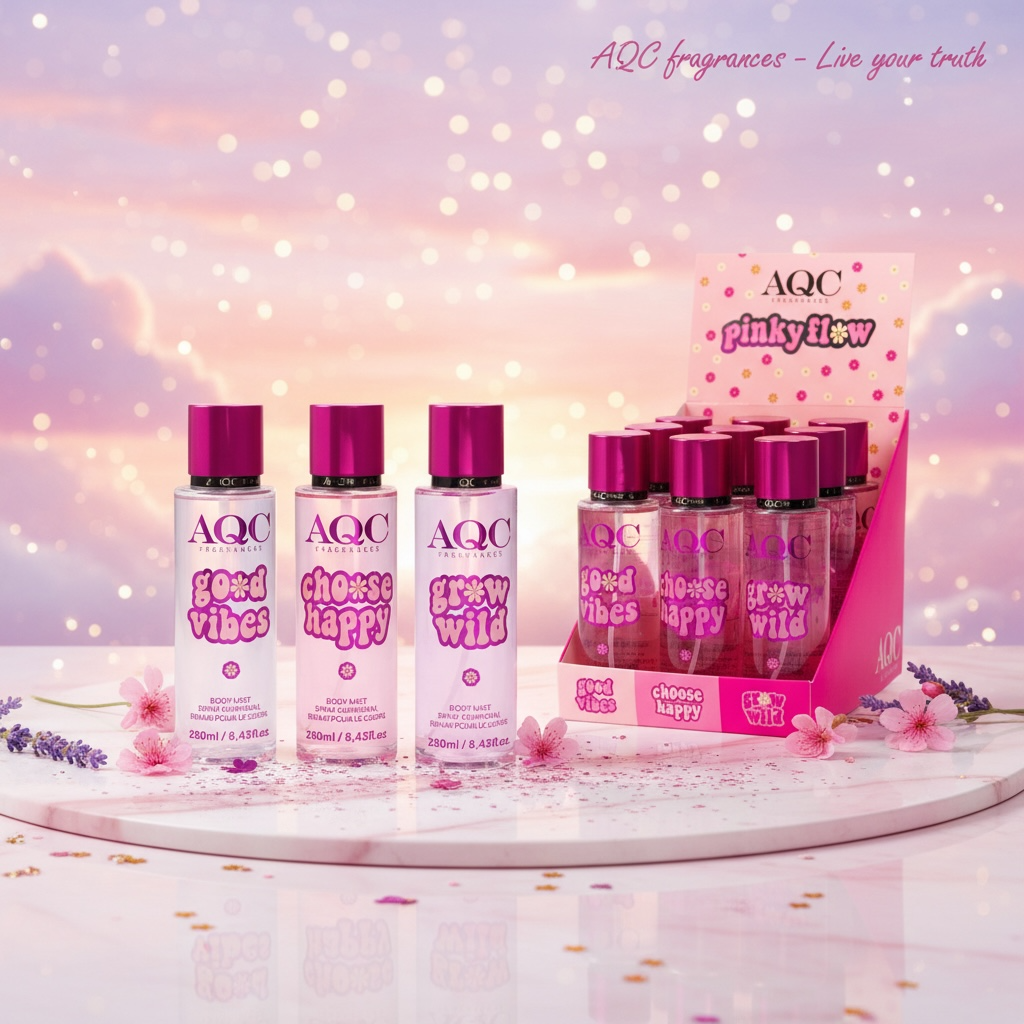 Lot de 12 body mist pinky flow 250ML 99041