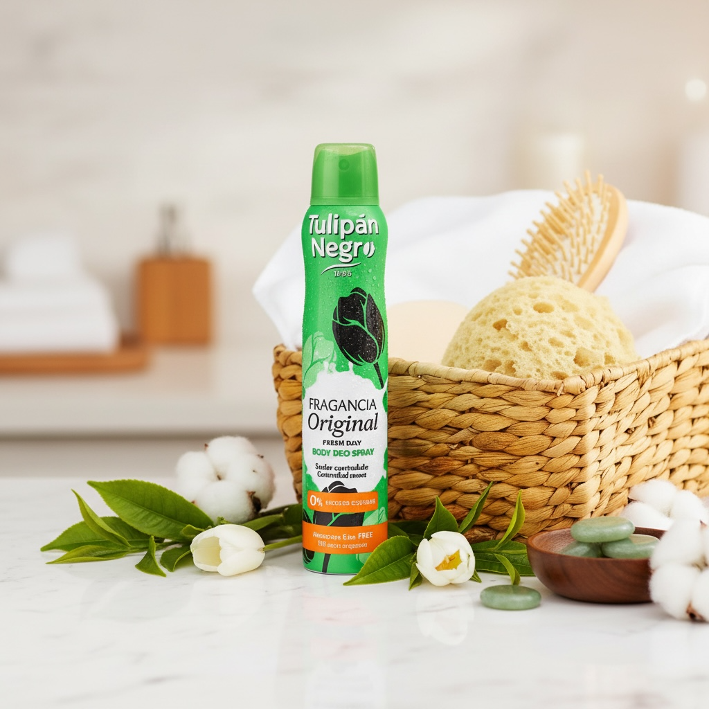 Lot de 6 déodorant spray tulipan negro original 200ML