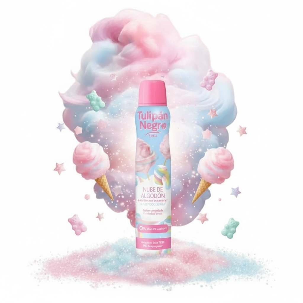 6-Piece Set - Cotton Candy Spray Deodorant 200ML - Tulipan Negro