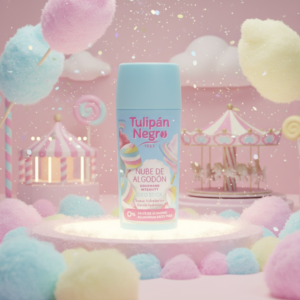 Lot de 6 new deo stick tulipan negro barbe à papa 60ML