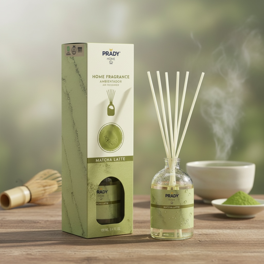 Lot de 6 - Mikado matcha latte 100ml - Prady