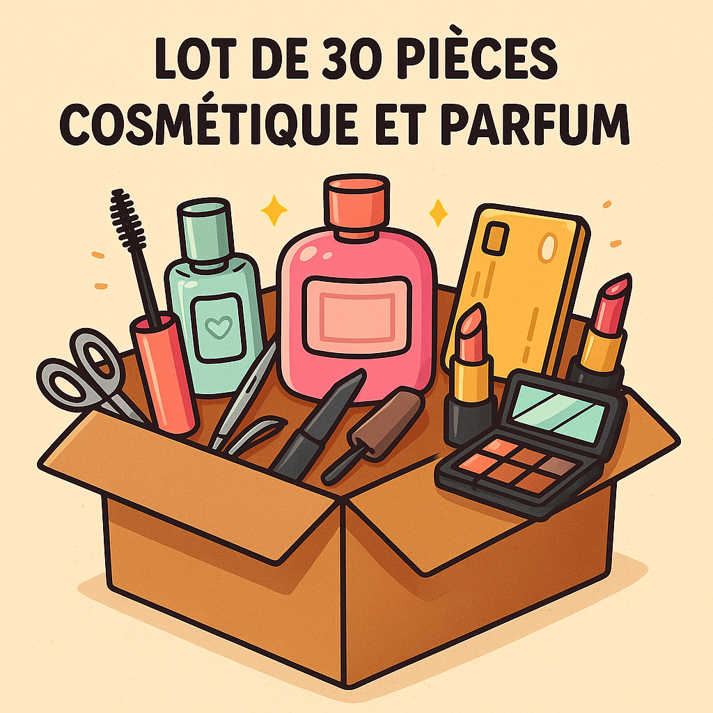 Lot of 30 pieces - Small cosmetics & perfume clearance box 