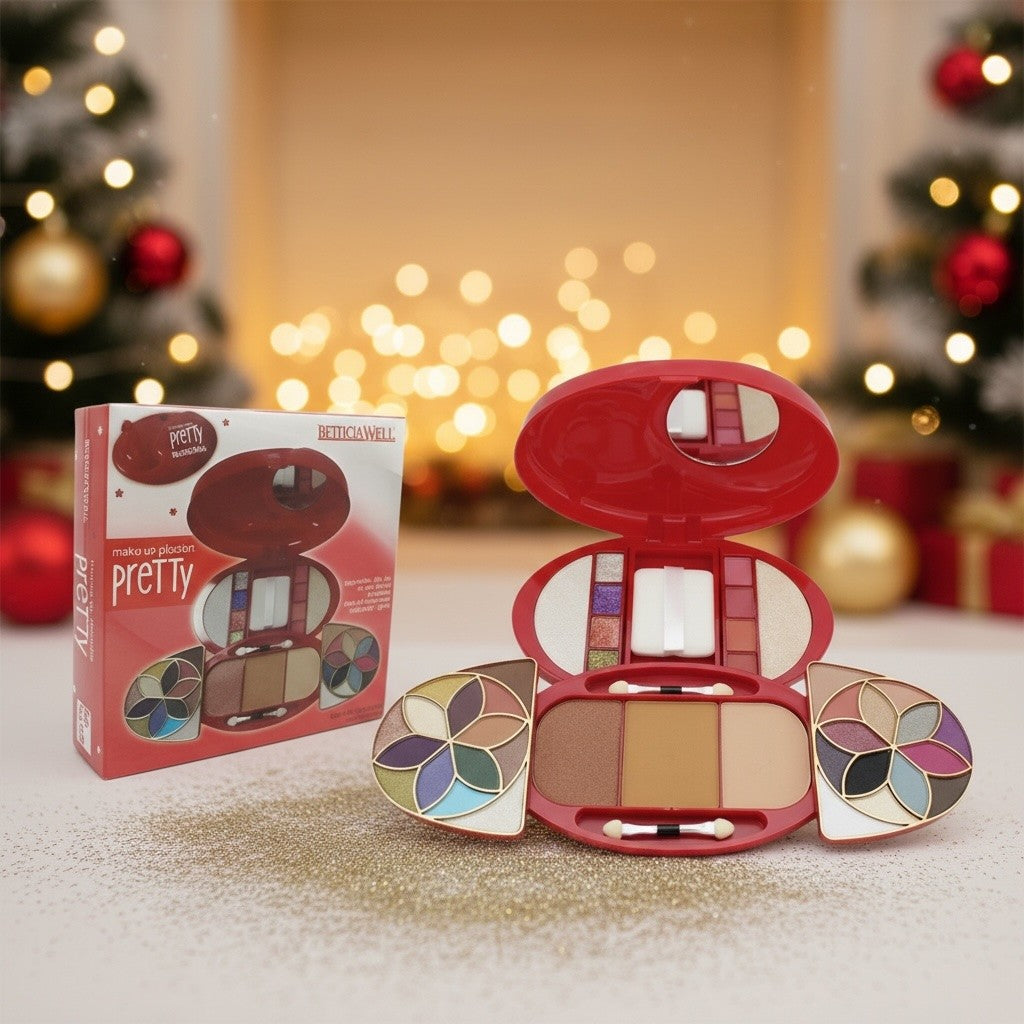 Lot de 3 - Coffret maquillage complet pretty - Laeticia well