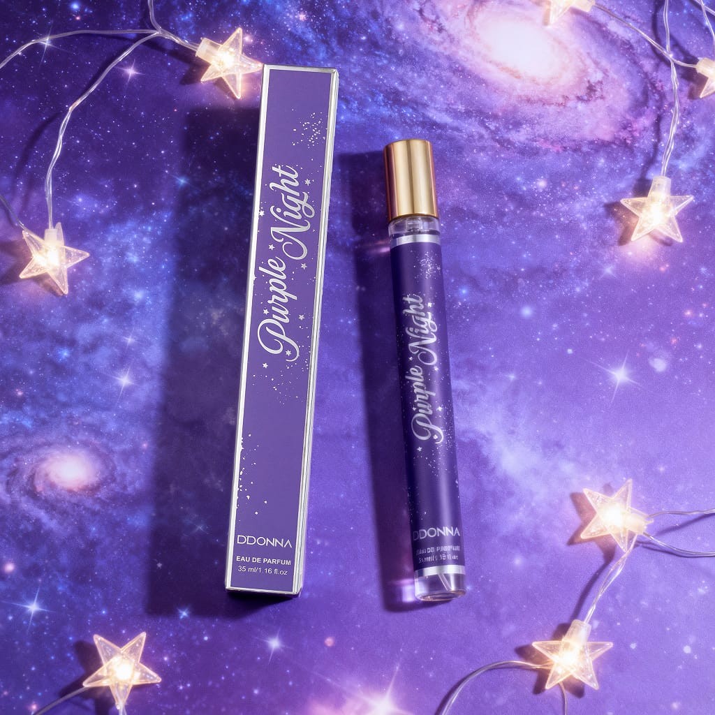 Lot de 24 - Eau de parfum "purple night" 35ml - D'donna