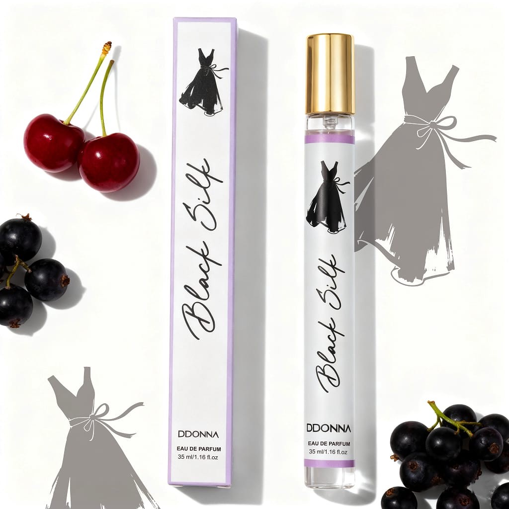 Lot de 24 - Eau de parfum "black silk" 35ml - D'donna