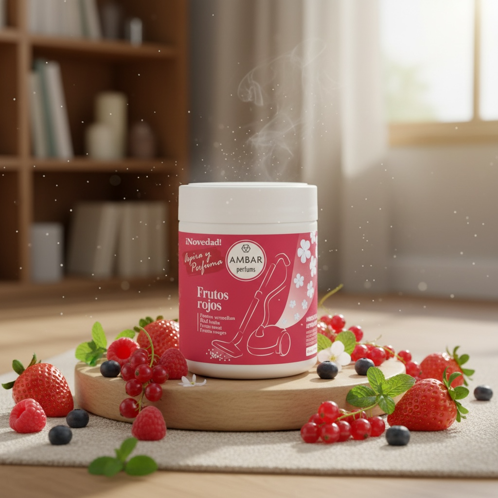 Lot de 8 - Pastilles aspirateur diffuseur de parfums " fruits rouges" - Ambar