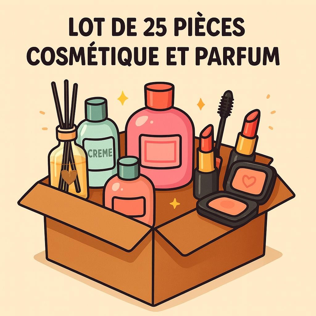 Lot de 25 pièces - Petite box liquidation cosmétique & parfum