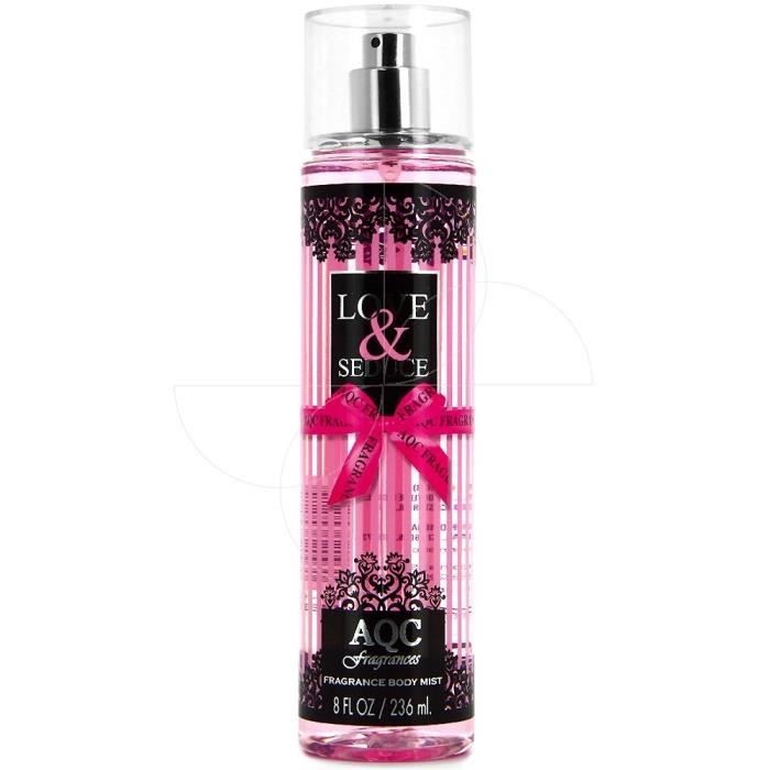 Set of 6 body mist aqc fragrances love & seduce 236ml 52001 