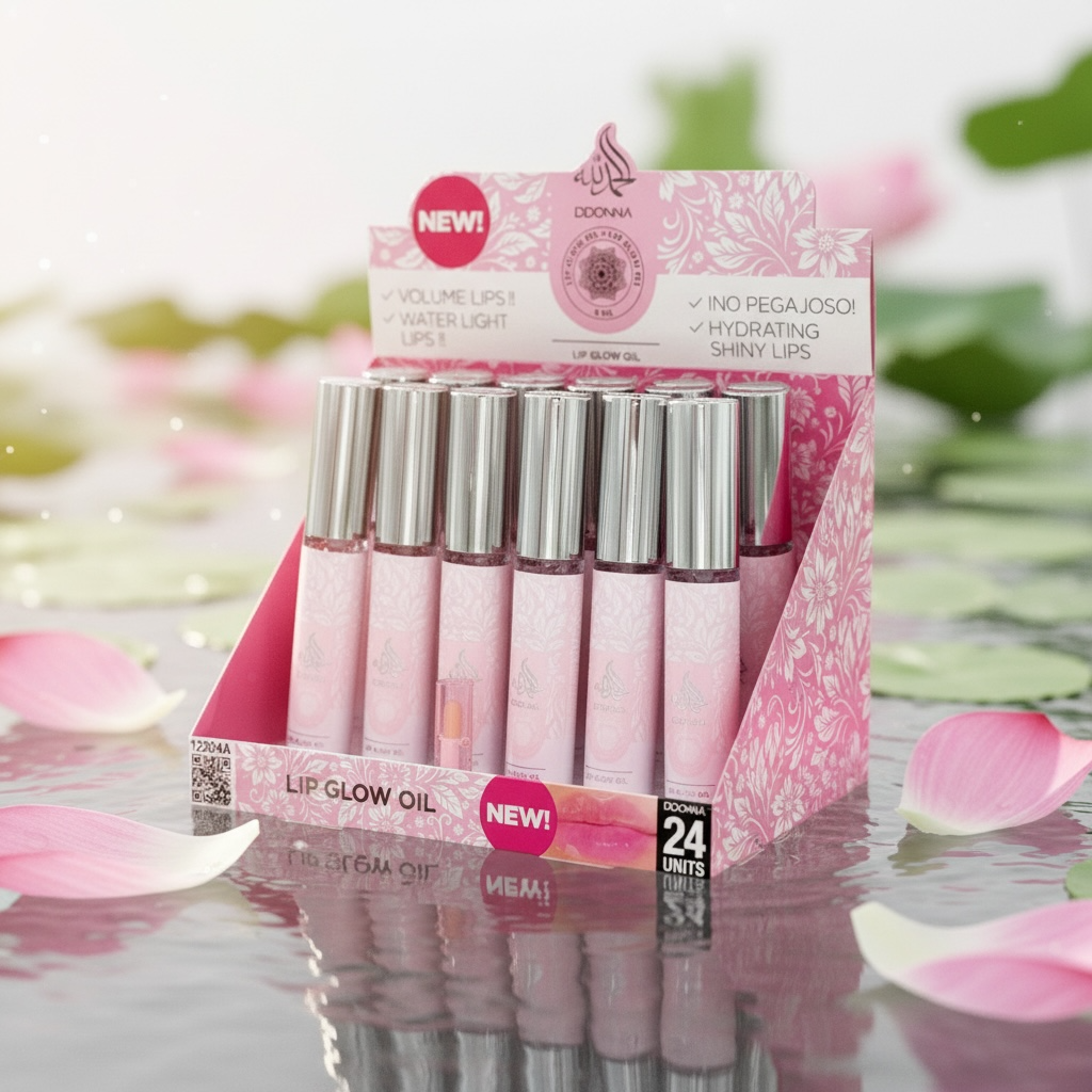 Lot de 24 Pièces - Lip Glow Oil Parfum Parfum Yara Volume des Lèvres - D'donna