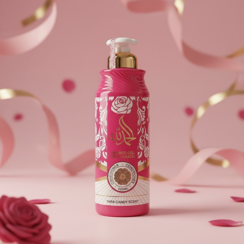 Lot de 6 - Gel douche kératine candy 520ml - D'donna