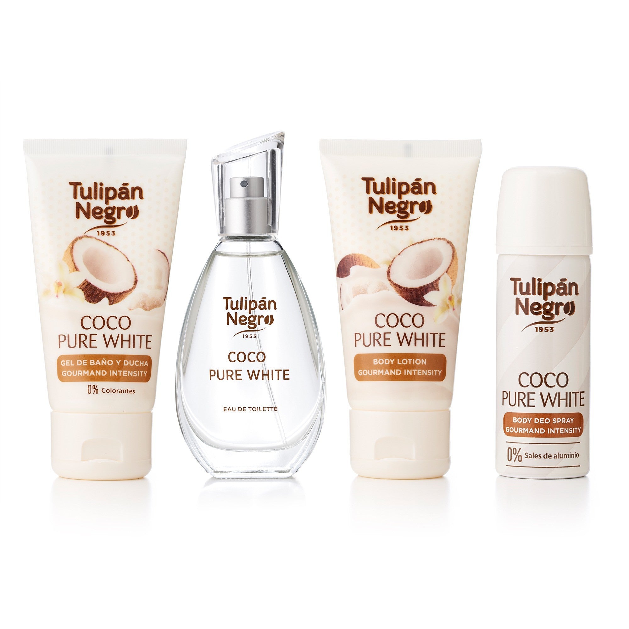 Dernière pièce coffret 4 pièces gourmand coco pure white - Tulipan negro
