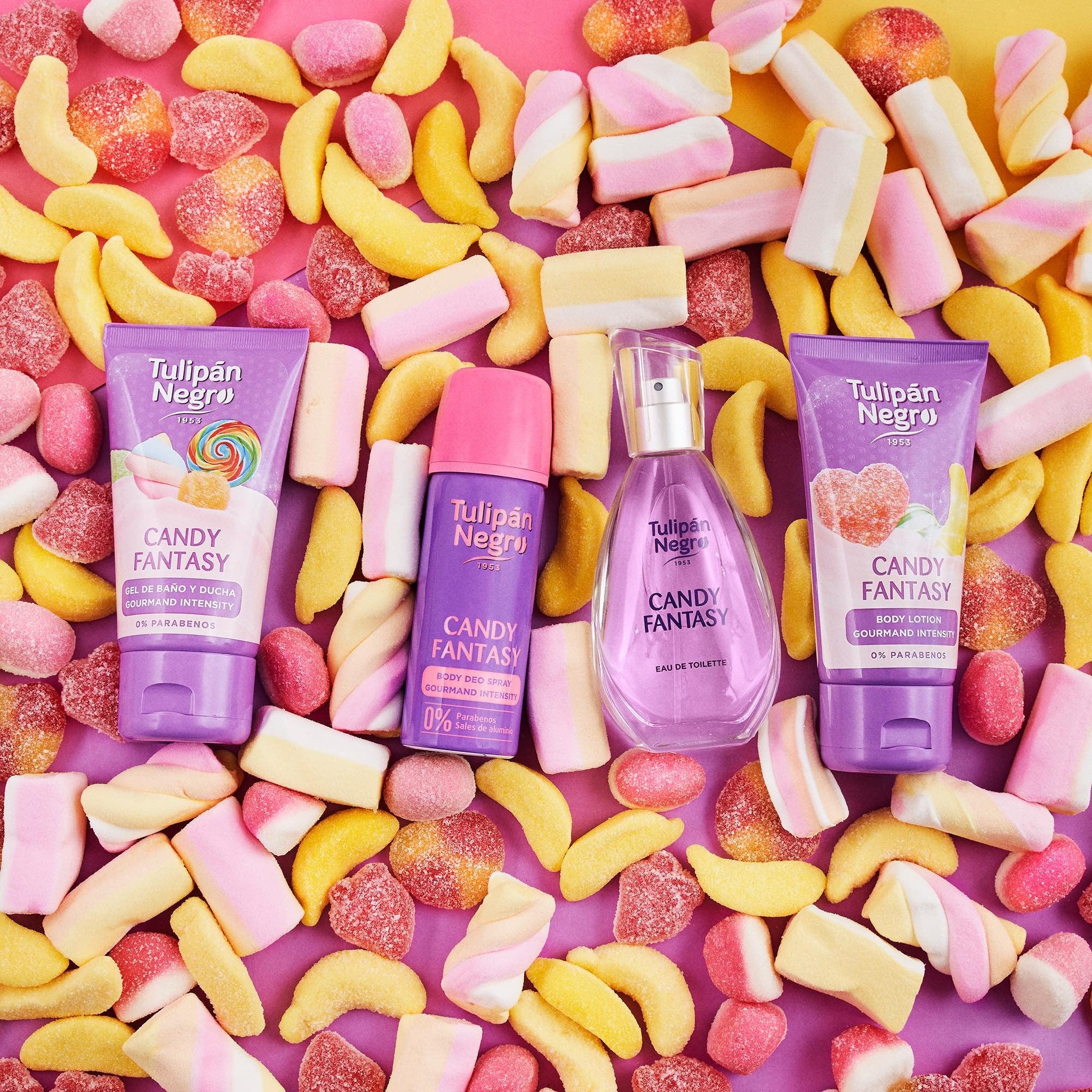 Set of 3 Pieces - 4-Piece Novelty Candy Gift Set - Tulipan Negro