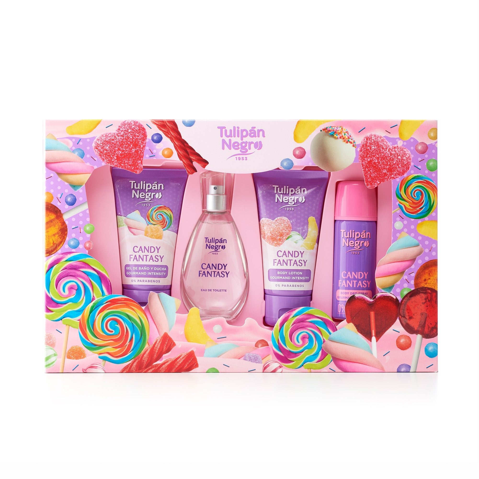 Lot de 3 Pièces  - Coffret 4 pièces candy fantaisie - Tulipan negro