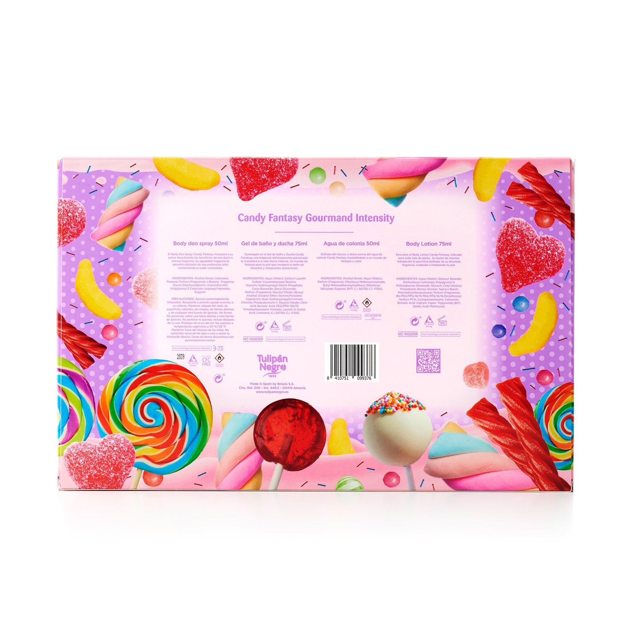 Lot de 3 Pièces  - Coffret 4 pièces candy fantaisie - Tulipan negro