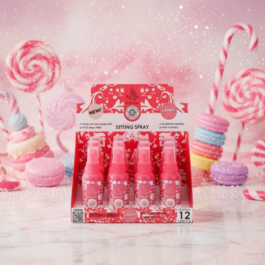 Lot de 12 - Spray fixateur de maquillage candy - D'donna