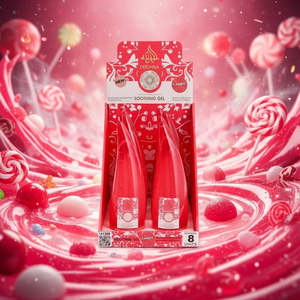 Lot de 8 - Gel hydratant parfumé candy 260ml - D'donna