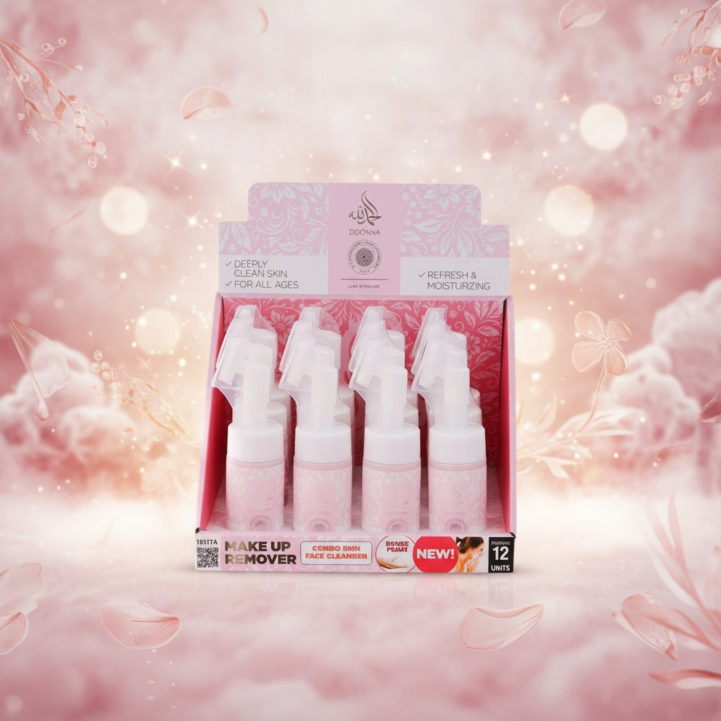 Lot de 12 - Mousse démaquillante pinky 100ml - D'donna