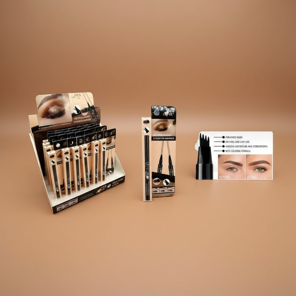 24-Piece Set - Black Microblading Eyebrows - 7988/c - Yes Love