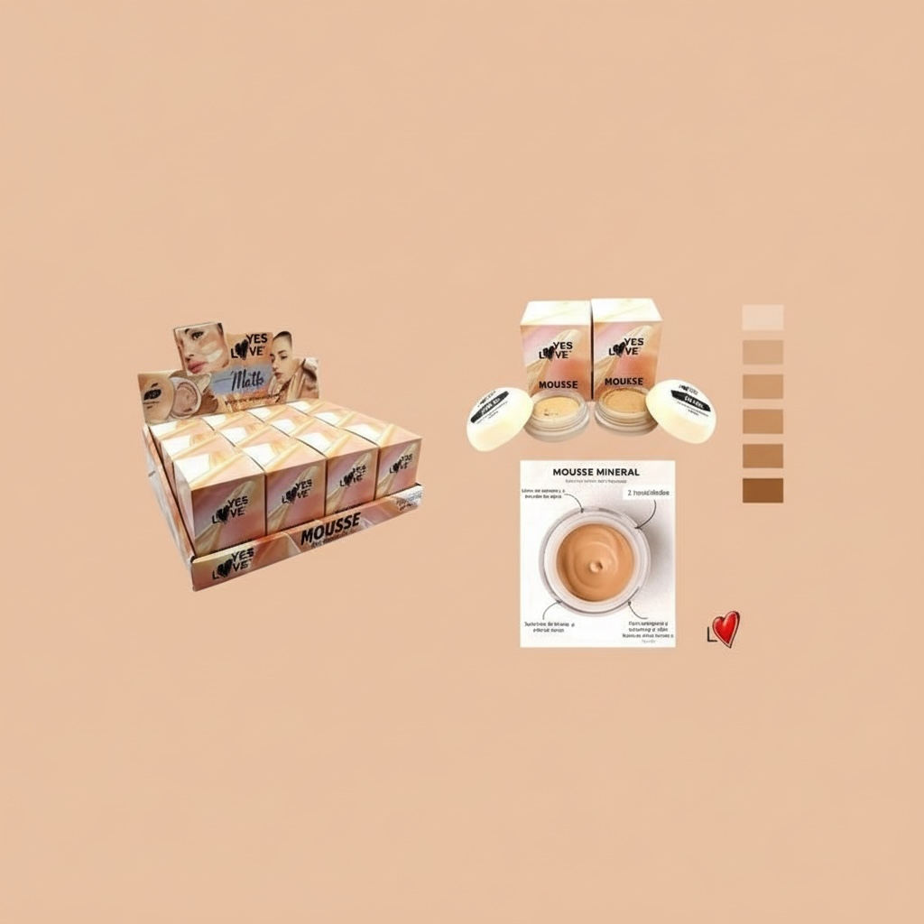 Pack of 12 - Ultra Covering Matte Mousse Foundation - 2013/2 - Yes Love