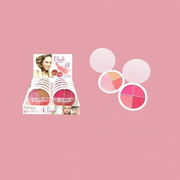 Set of 12 powder blushes in 4 shades - Yes love 0713A