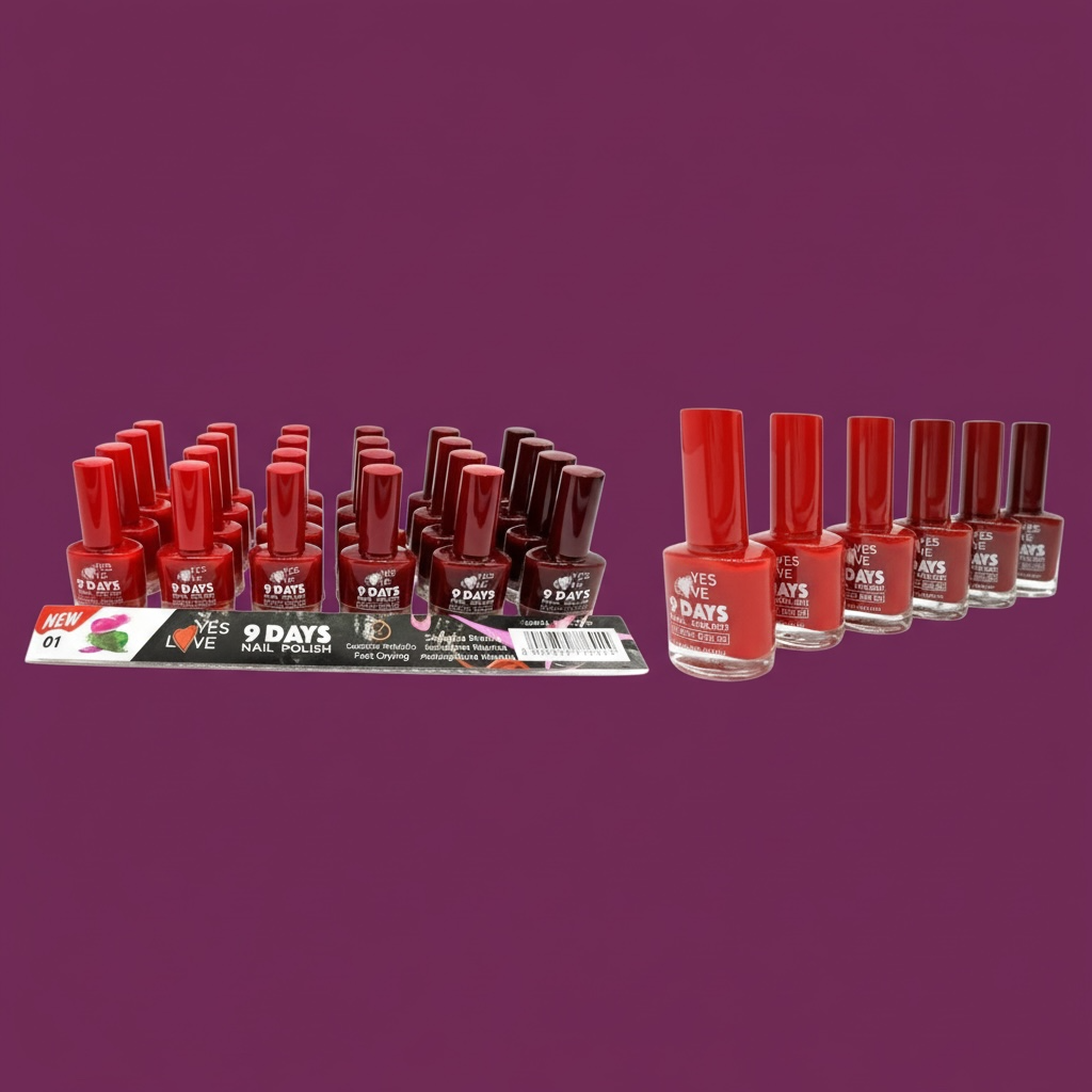 Lot de 24 vernis effet gel 9 jours 2776/01- Yes love