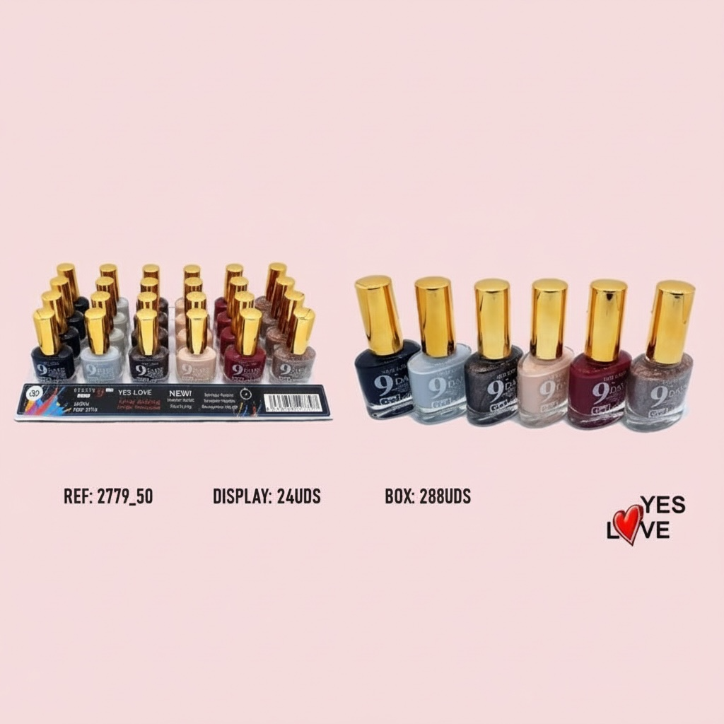 Lot de 24 vernis effet gel 9 jours - Yes love n°50
