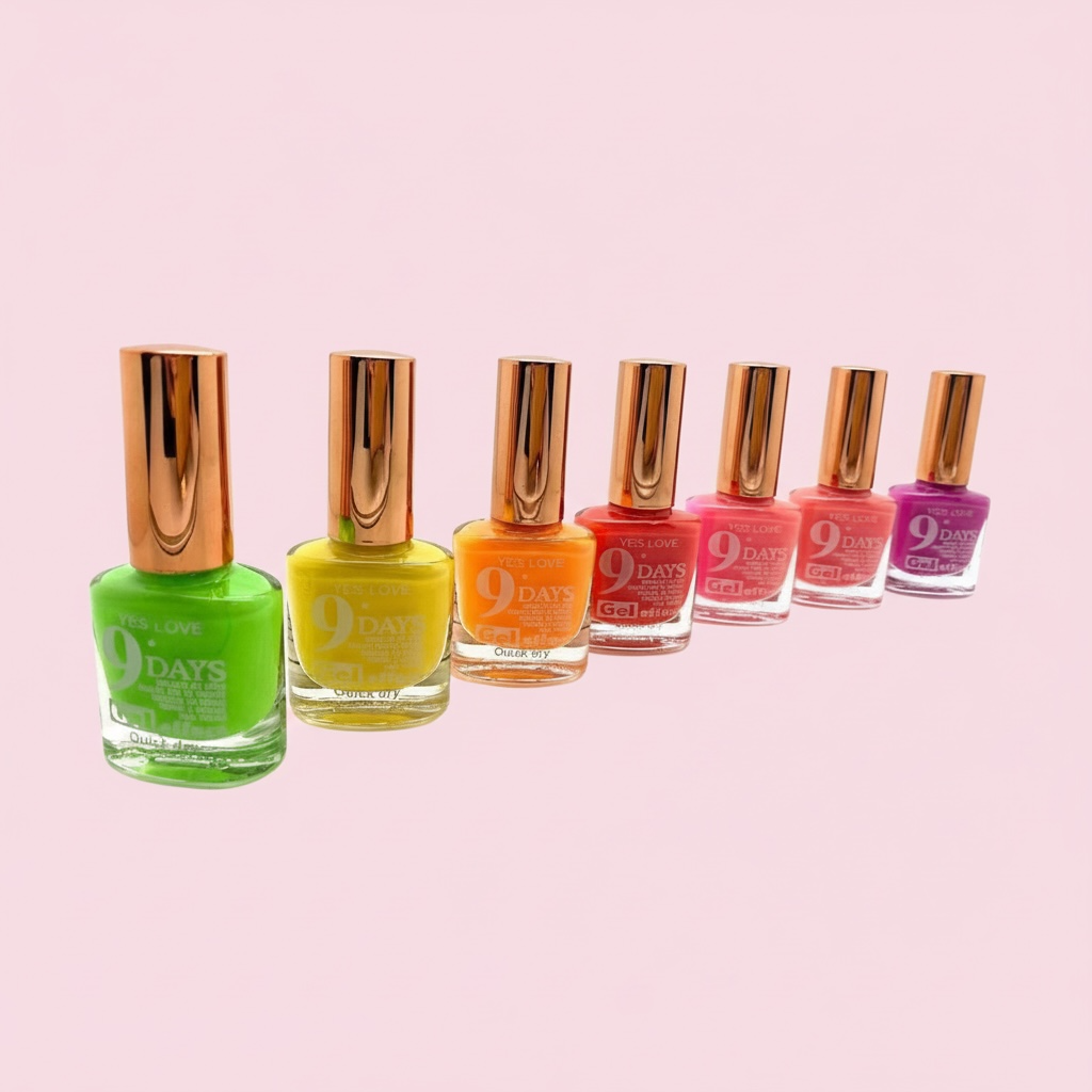 Set of 24 9-day gel effect nail polishes - Yes love - No. 32