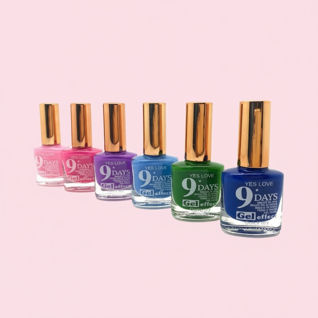 Set of 24 9-day gel effect nail polishes - Yes love - No. 20
