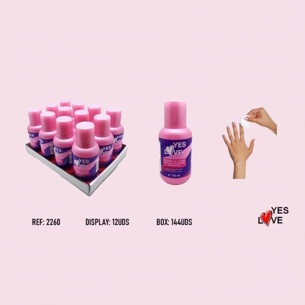 12-Piece Set - 125ml Nail Polish Remover - Yes Love