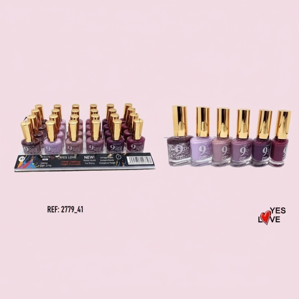 Lot de 24 vernis effet gel 9 jours n°41 - Yes love