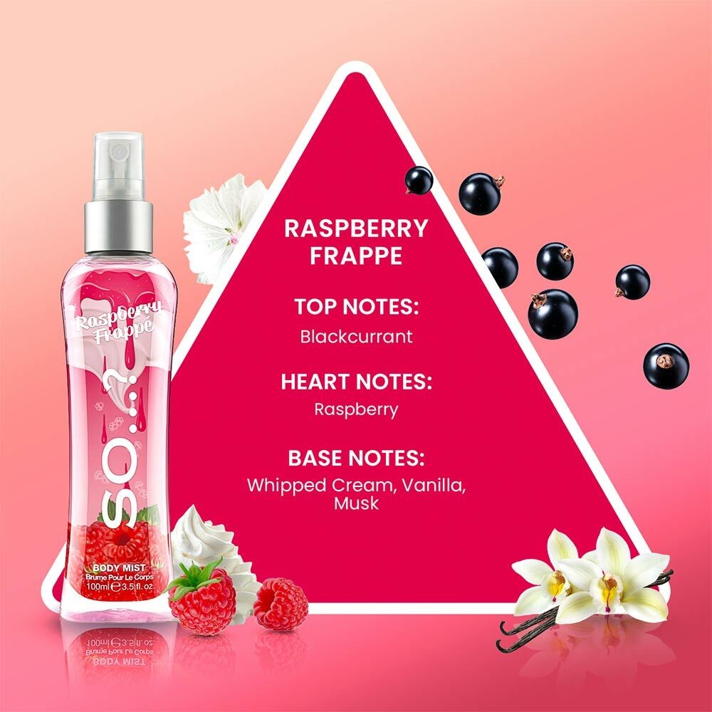 Lot de 6 - Brume parfumée sorbet framboise 100mL - So..? fragrance
