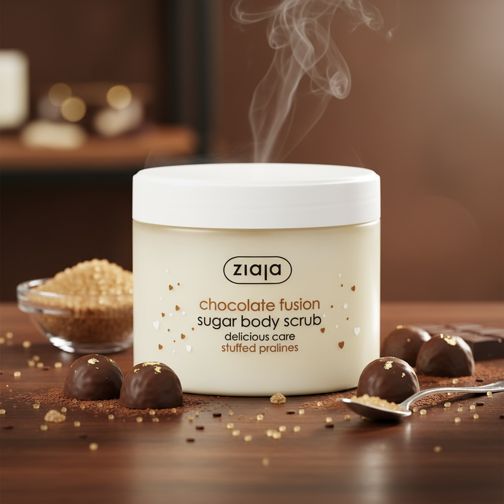 Lot de 6 - Gommage corporel chocolat praliné 300ml - Ziaja