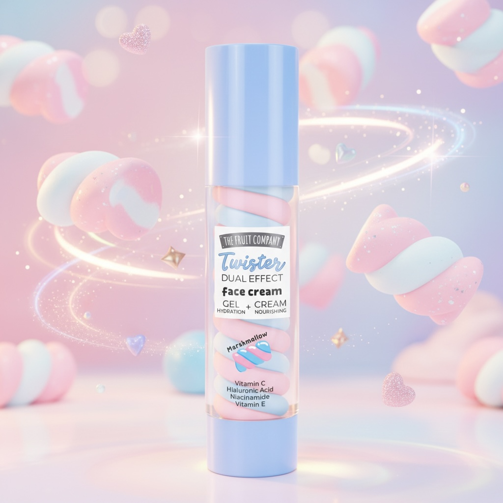 Lot de 12 (2,80 la pièce) - Crème visage twister marshmallow dual effect - The fruit company