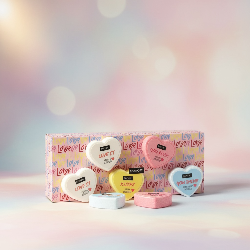 Lot de 24 - Bombes de bain love 4 parfums 60grs - Sence