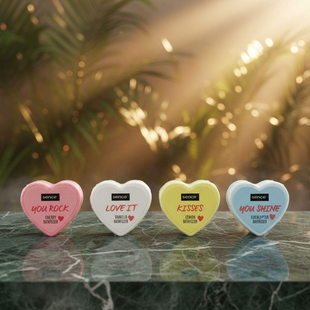 Lot de 24 - Bombes de bain love 4 parfums 60grs - Sence