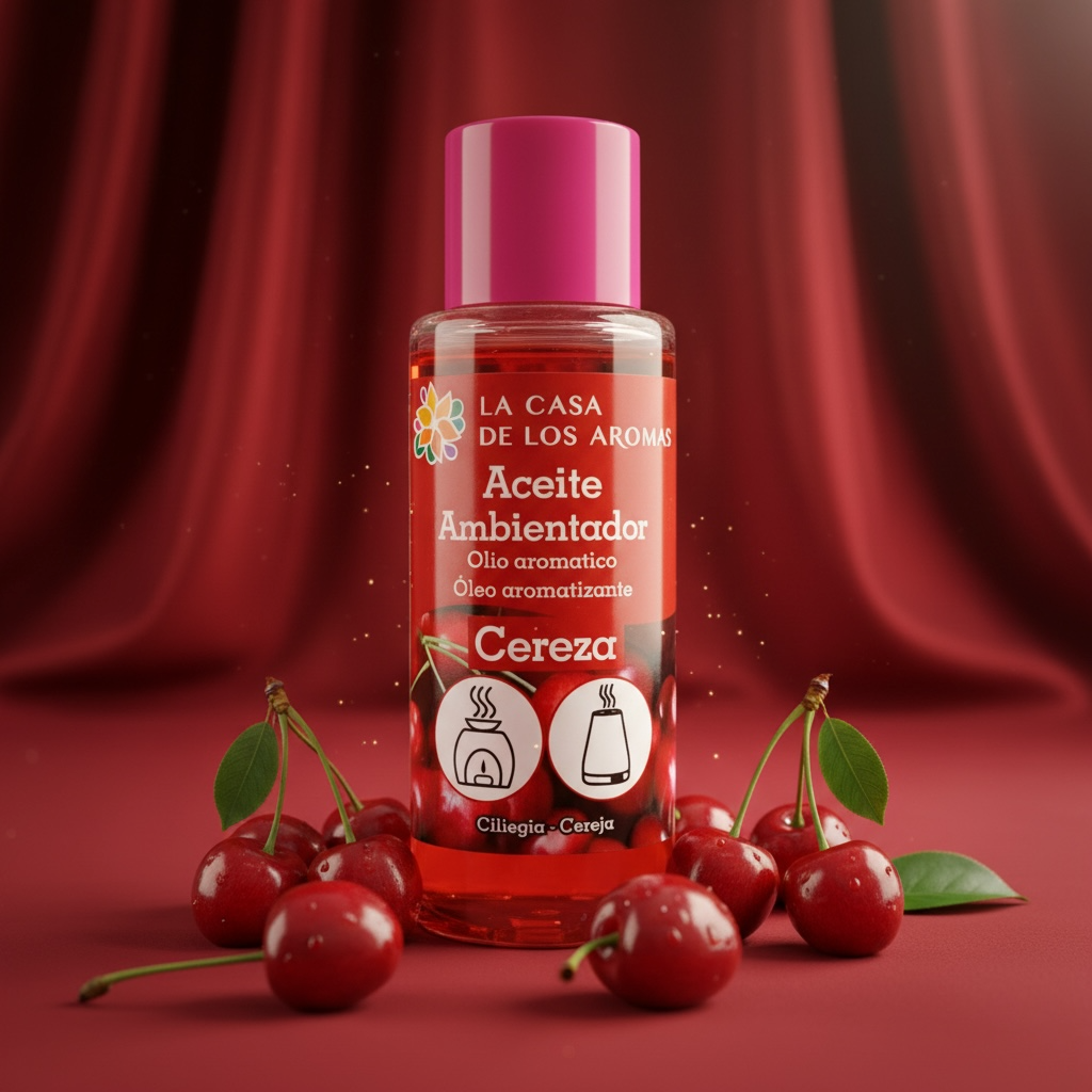 Lot de 12 - Huile aromatique cerise 50ml - La casa de los aromas