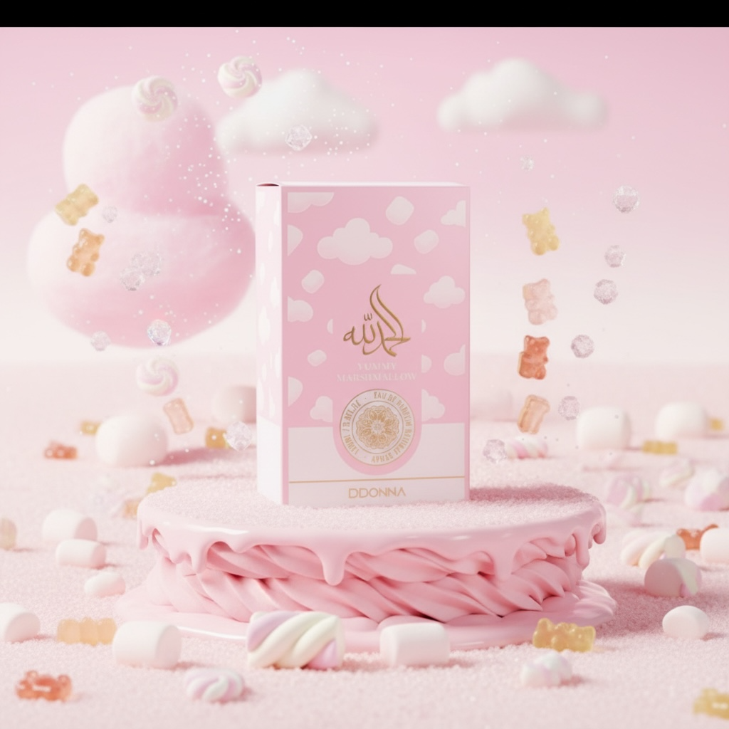 Lot de 6 - Eau de Parfum Gourmand "Marshmallow" 100ml- D'donna