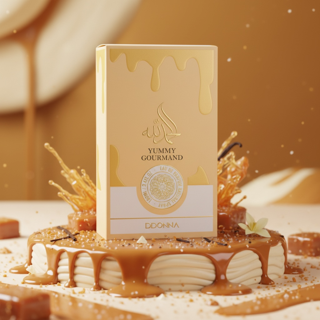 Lot de 6 - Eau de parfum Gourmand "crème brûlée" 100ml- D'donna