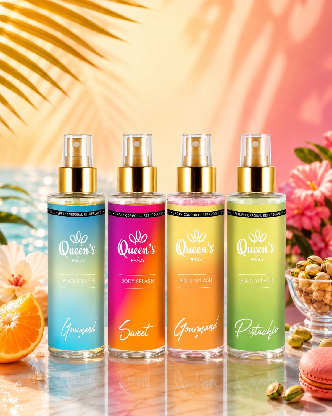 Présentoir de 12 Pièces - Présentoir de 12 Bumes Gourmandes / 4 Parfums 250ml - Prady