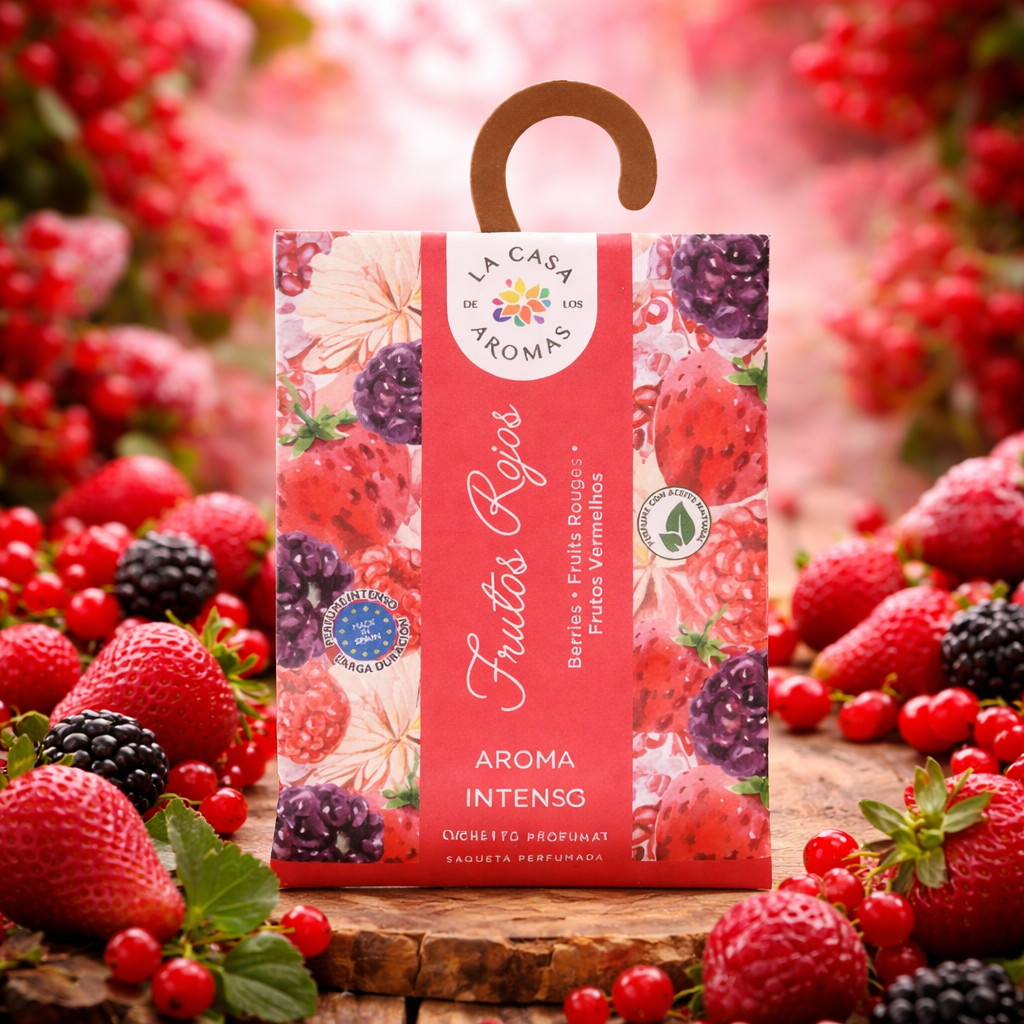 Lot de 12 - Sachet Parfumés Armoire et Commode Fruits Rouge -20% - La Casa de Los Aromas