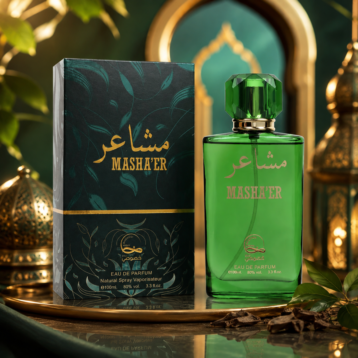 Lot de 4 Pièces - Eau de parfum Masha'er Pour Homme - Manasik