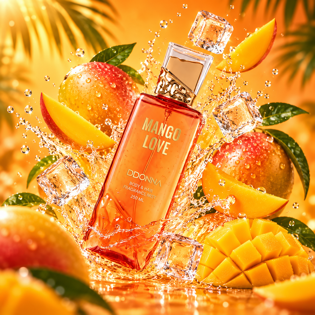 Lot de 6 pièces - Brume Corps & Cheveux "Mango Love " 250ml - D'Donna