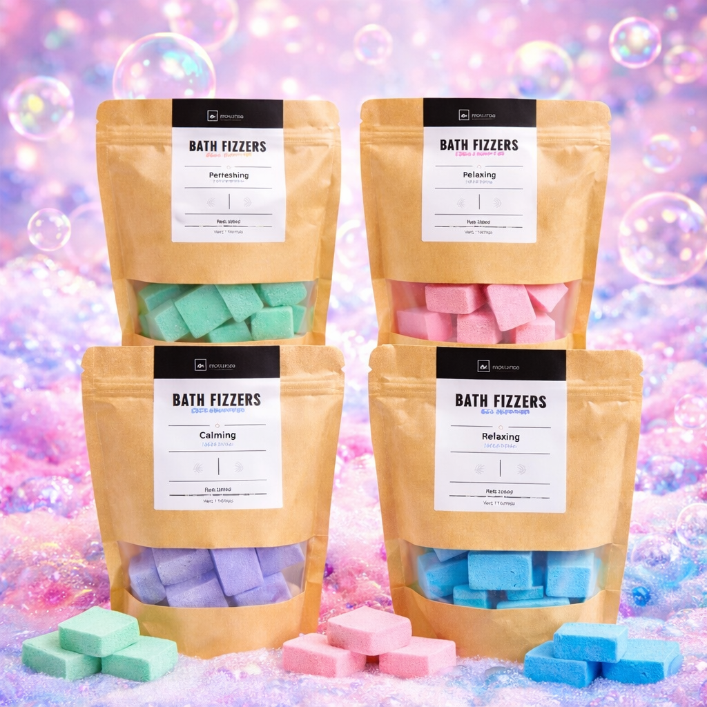 Lot de 4 Pièces - Bombes Effervescentes Bains Mixte 250grs - Idc Institute