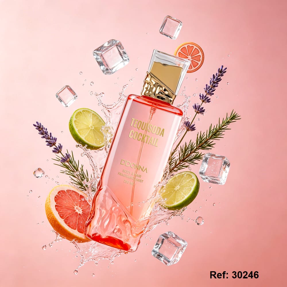 Lot de 6 Pièces - Coup de Coeur Kcosmetique! Brume Corps & Cheveux "Tequi Soda Cocktail" 250ml - D'Donna