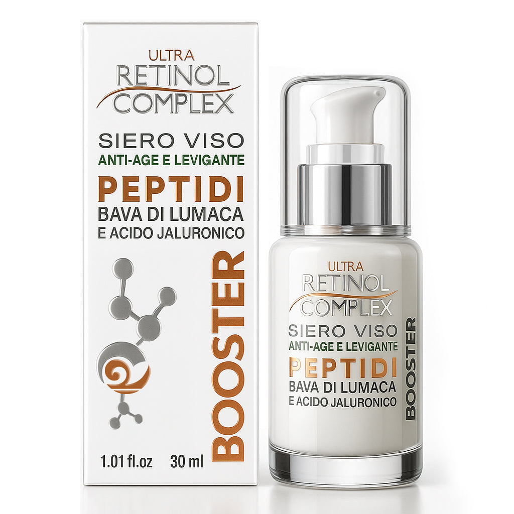 Lot de 6 Pièces - Sérum Anti-Age à la Bave D’Escargot et Acide Hyaluronique 30ml - Retinol Complex