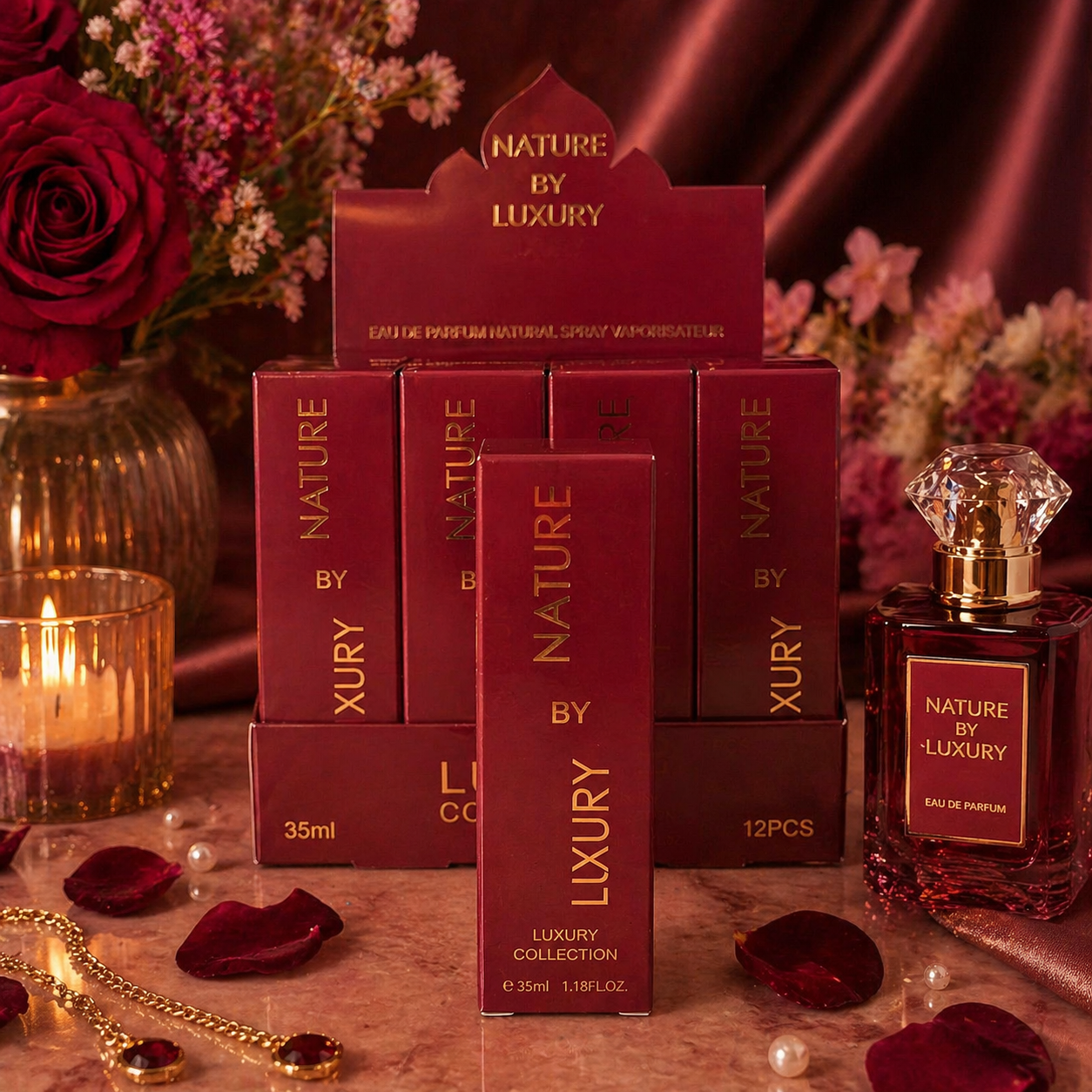 Lot de 12 Pièces - Eau de Parfum pour Femme 35ml n°5 - Laxuria by Luxury