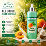 Set of 6 Pieces - Tutti Frutti Latte Shower Gel 500ml - Retinol Complex